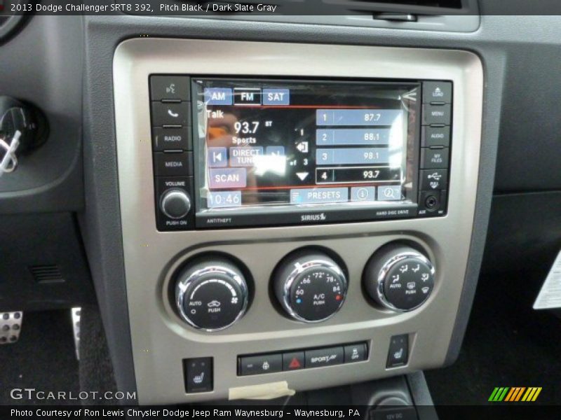 Controls of 2013 Challenger SRT8 392