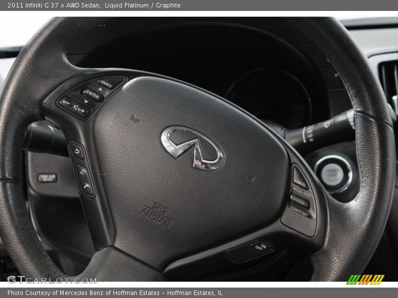 Liquid Platinum / Graphite 2011 Infiniti G 37 x AWD Sedan