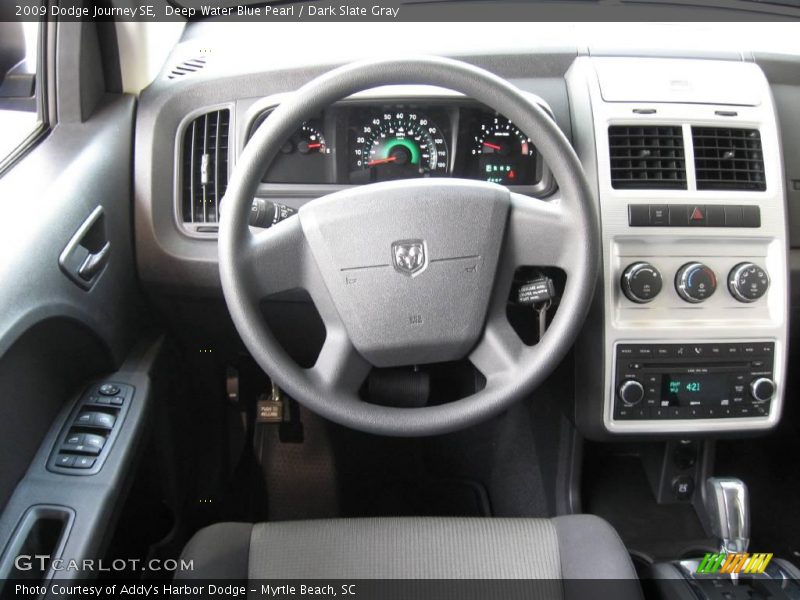 Deep Water Blue Pearl / Dark Slate Gray 2009 Dodge Journey SE