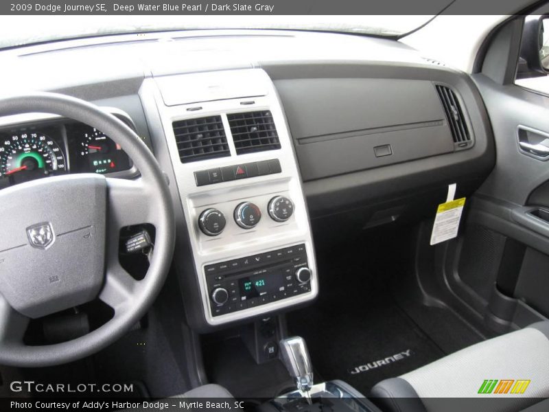 Deep Water Blue Pearl / Dark Slate Gray 2009 Dodge Journey SE