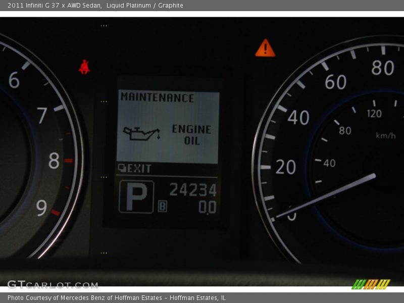 Liquid Platinum / Graphite 2011 Infiniti G 37 x AWD Sedan