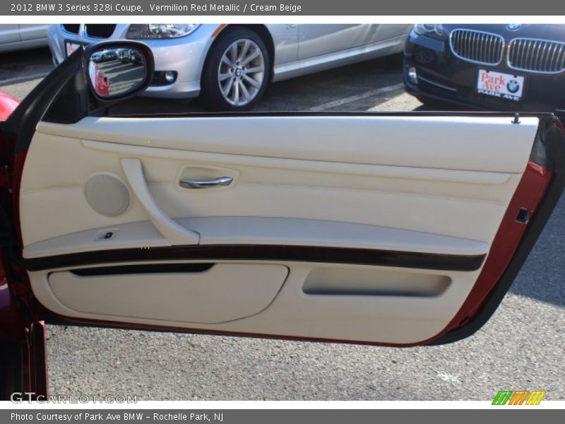 Vermilion Red Metallic / Cream Beige 2012 BMW 3 Series 328i Coupe