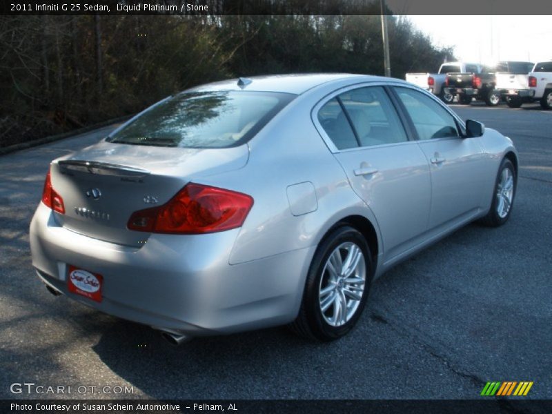 Liquid Platinum / Stone 2011 Infiniti G 25 Sedan