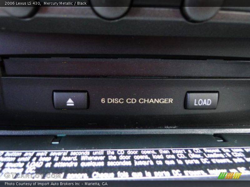 Mercury Metallic / Black 2006 Lexus LS 430