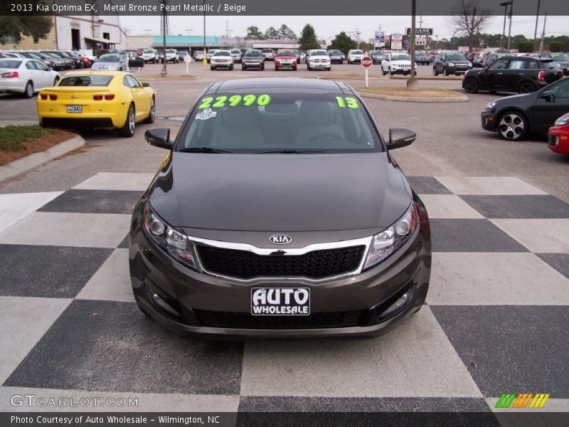 Metal Bronze Pearl Metallic / Beige 2013 Kia Optima EX