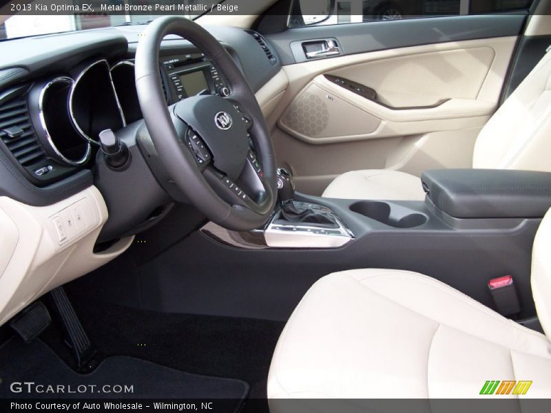 Metal Bronze Pearl Metallic / Beige 2013 Kia Optima EX
