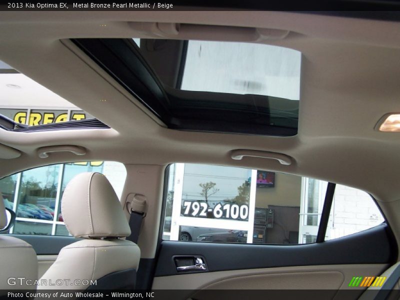 Metal Bronze Pearl Metallic / Beige 2013 Kia Optima EX