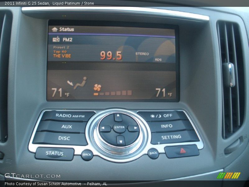 Liquid Platinum / Stone 2011 Infiniti G 25 Sedan