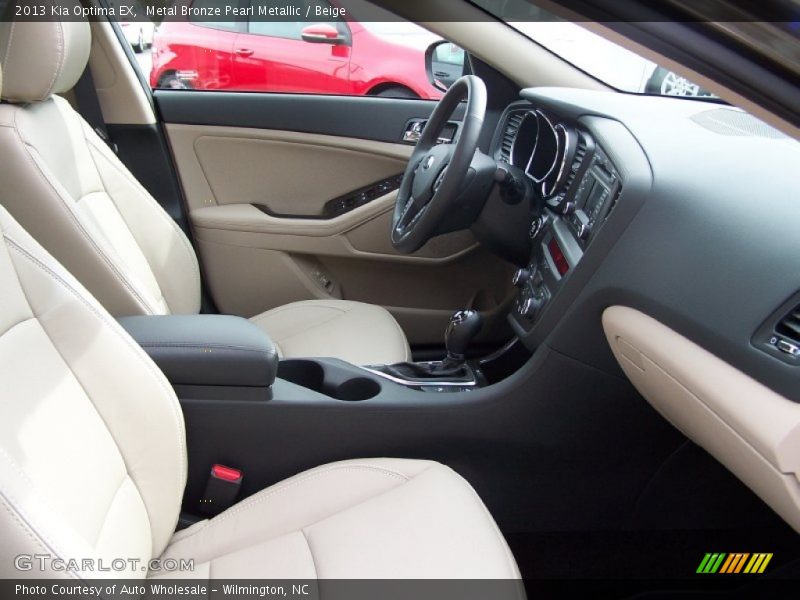 Metal Bronze Pearl Metallic / Beige 2013 Kia Optima EX