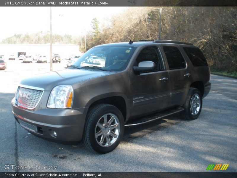 Mocha Steel Metallic / Ebony 2011 GMC Yukon Denali AWD