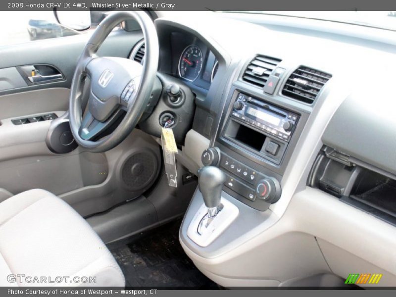 Whistler Silver Metallic / Gray 2008 Honda CR-V LX 4WD