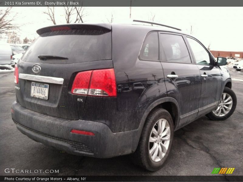 Ebony Black / Black 2011 Kia Sorento EX