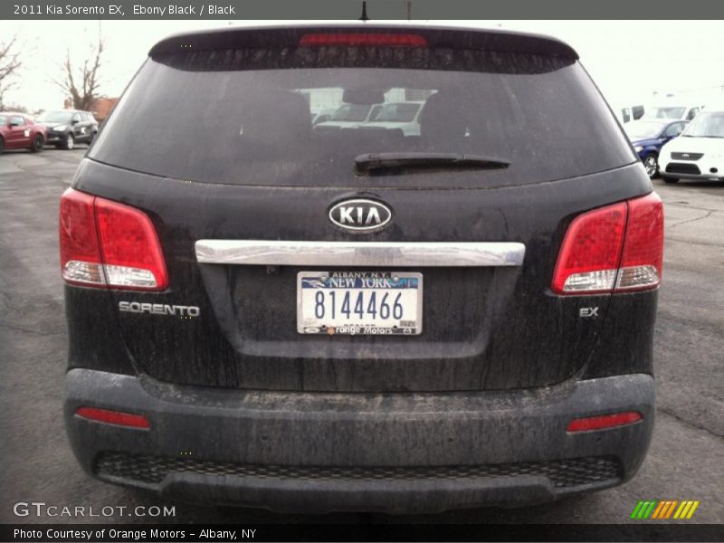 Ebony Black / Black 2011 Kia Sorento EX
