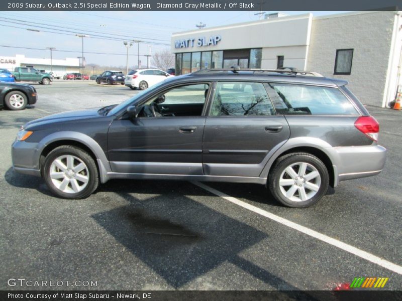 Diamond Gray Metallic / Off Black 2009 Subaru Outback 2.5i Special Edition Wagon