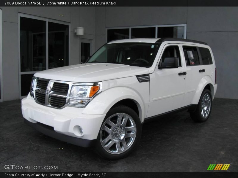 Stone White / Dark Khaki/Medium Khaki 2009 Dodge Nitro SLT