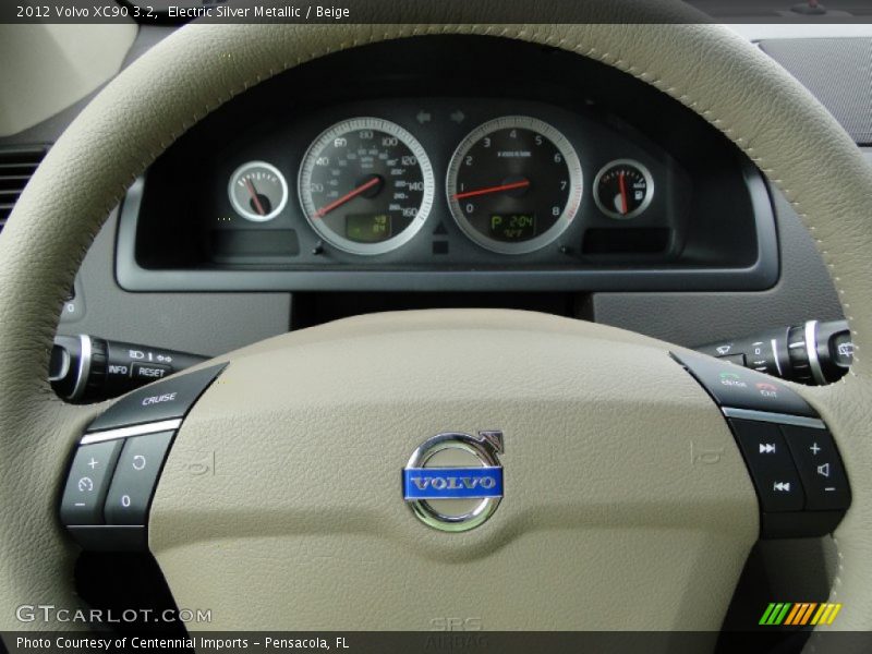 Electric Silver Metallic / Beige 2012 Volvo XC90 3.2
