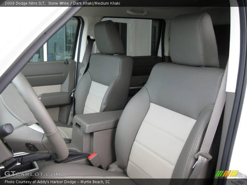 Stone White / Dark Khaki/Medium Khaki 2009 Dodge Nitro SLT
