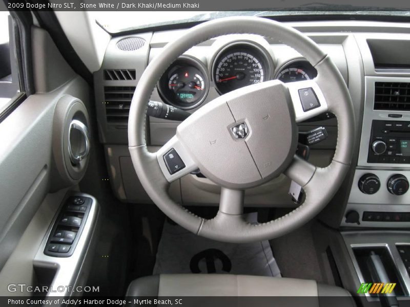 Stone White / Dark Khaki/Medium Khaki 2009 Dodge Nitro SLT