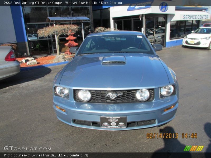 Windveil Blue Metallic / Dark Charcoal 2008 Ford Mustang GT Deluxe Coupe