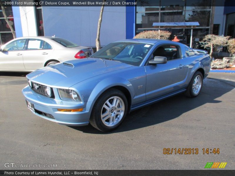 Windveil Blue Metallic / Dark Charcoal 2008 Ford Mustang GT Deluxe Coupe