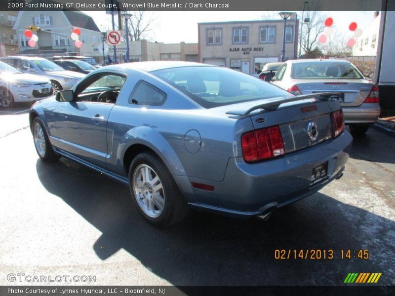 Windveil Blue Metallic / Dark Charcoal 2008 Ford Mustang GT Deluxe Coupe