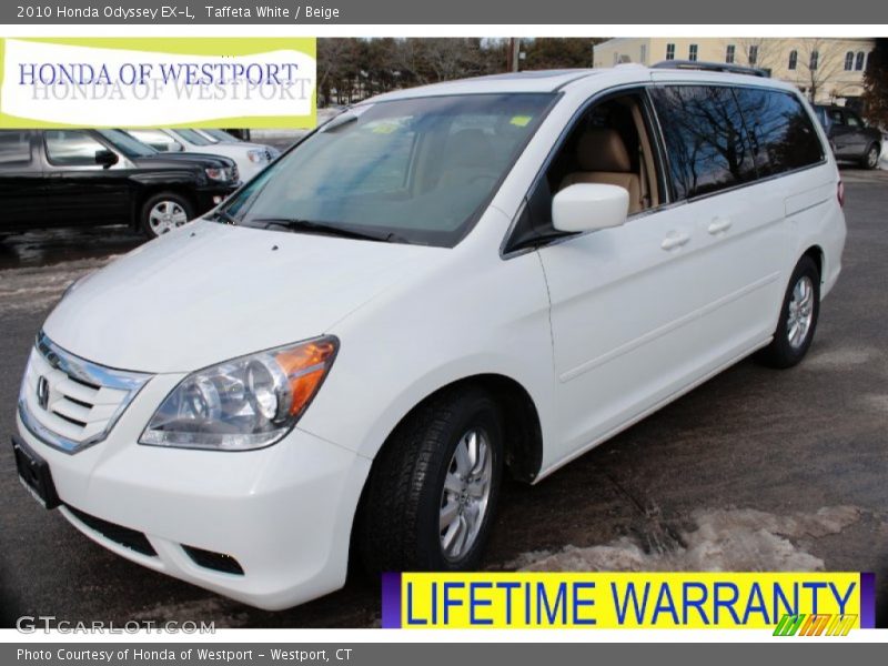 Taffeta White / Beige 2010 Honda Odyssey EX-L