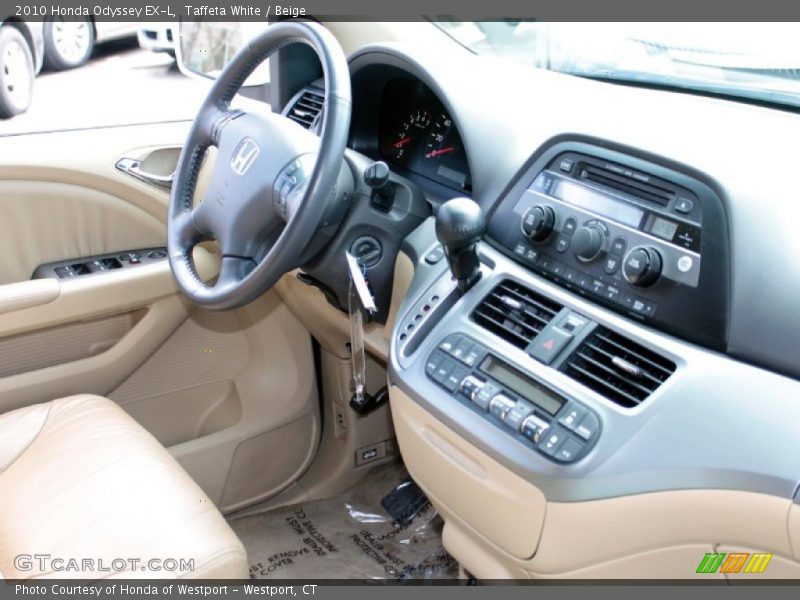 Taffeta White / Beige 2010 Honda Odyssey EX-L