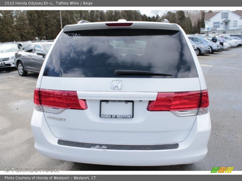 Taffeta White / Beige 2010 Honda Odyssey EX-L