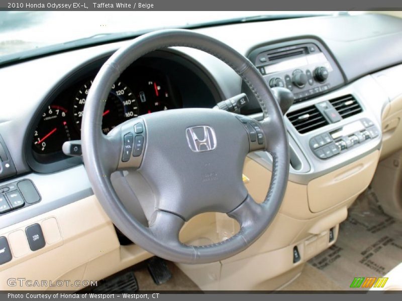 Taffeta White / Beige 2010 Honda Odyssey EX-L