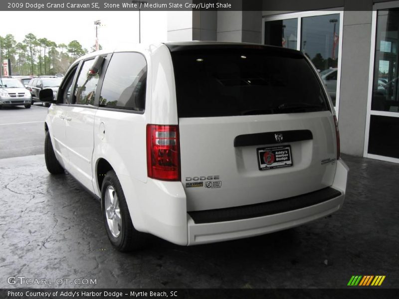 Stone White / Medium Slate Gray/Light Shale 2009 Dodge Grand Caravan SE