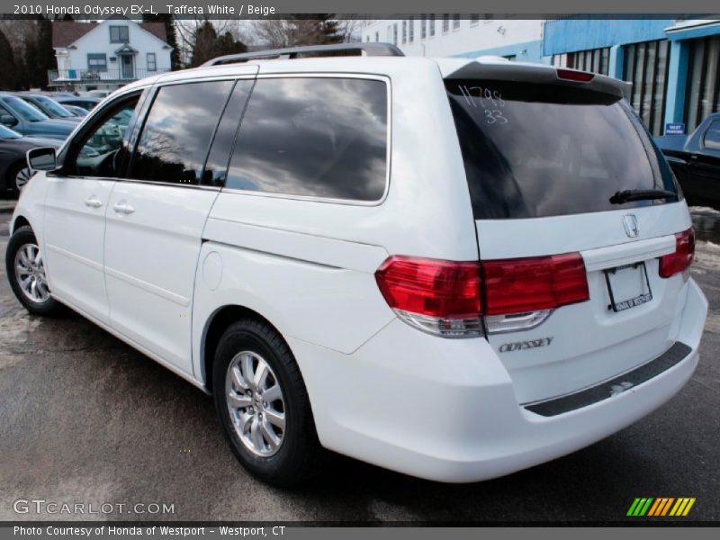 Taffeta White / Beige 2010 Honda Odyssey EX-L