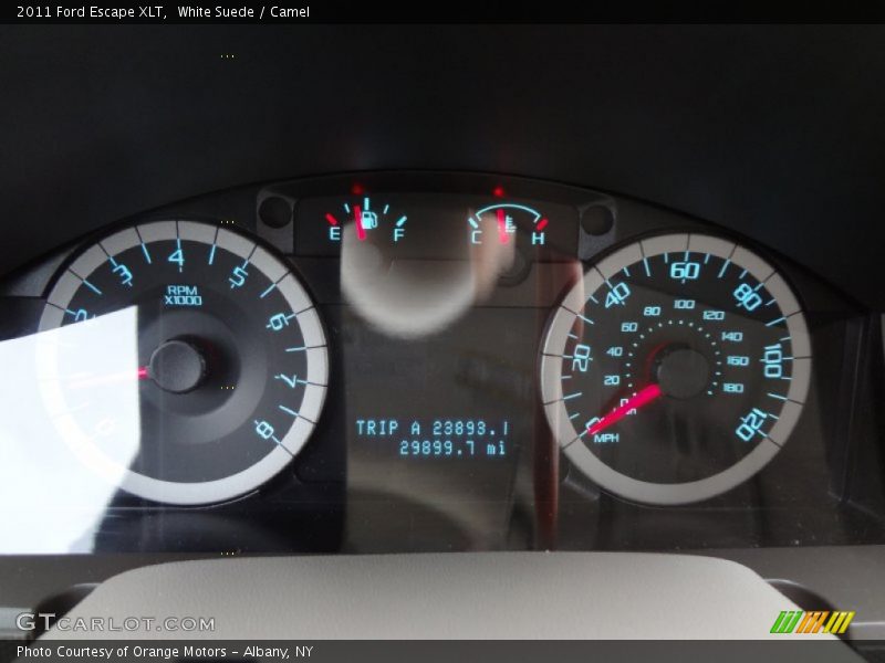 White Suede / Camel 2011 Ford Escape XLT