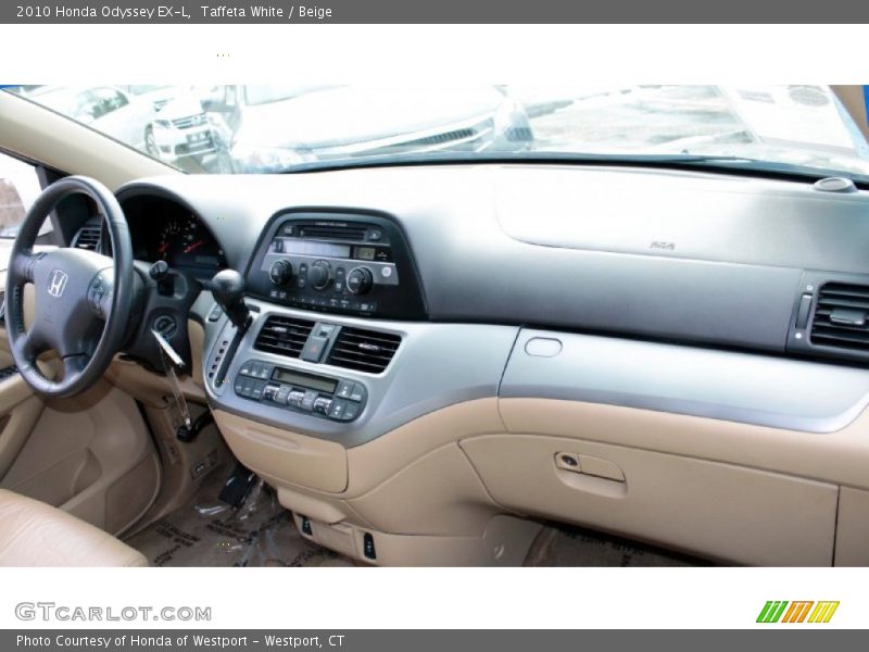 Taffeta White / Beige 2010 Honda Odyssey EX-L