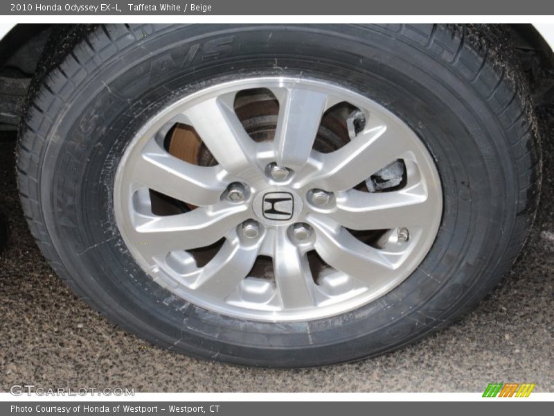 Taffeta White / Beige 2010 Honda Odyssey EX-L