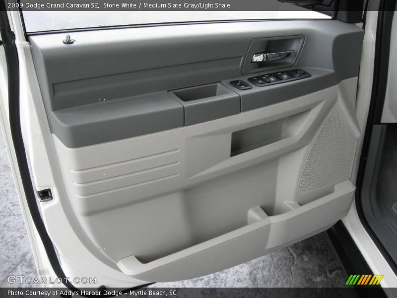 Stone White / Medium Slate Gray/Light Shale 2009 Dodge Grand Caravan SE