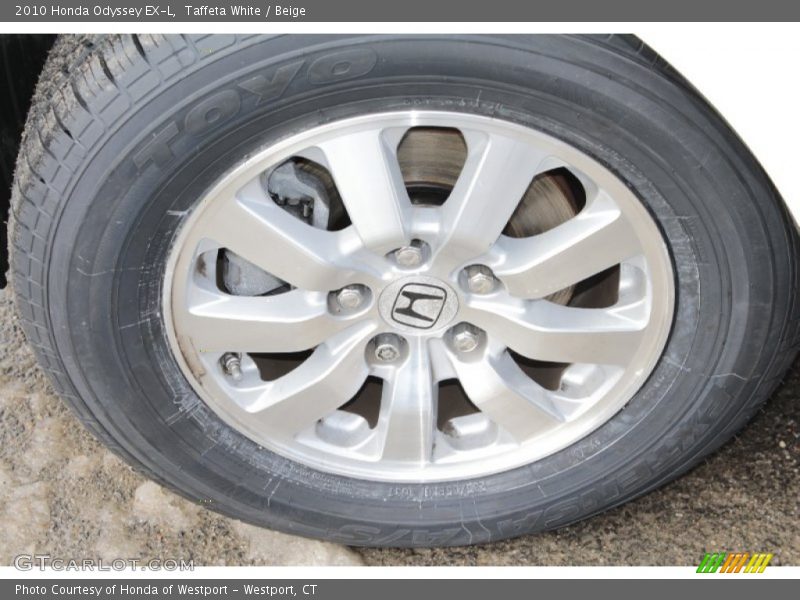 Taffeta White / Beige 2010 Honda Odyssey EX-L