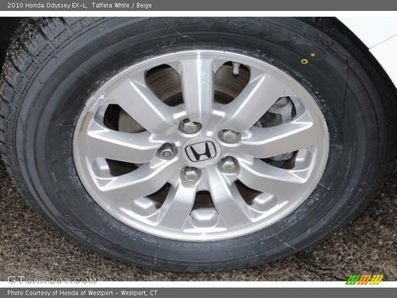 Taffeta White / Beige 2010 Honda Odyssey EX-L