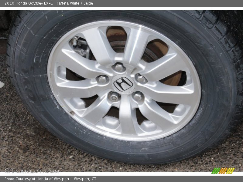 Taffeta White / Beige 2010 Honda Odyssey EX-L