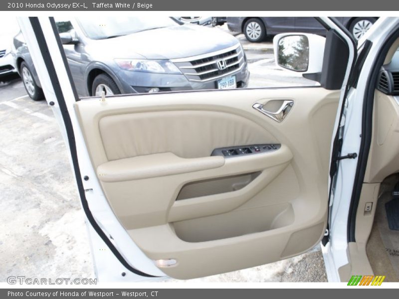 Taffeta White / Beige 2010 Honda Odyssey EX-L