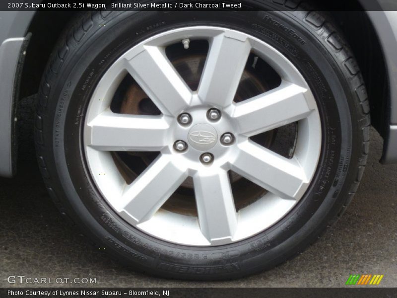 Brilliant Silver Metallic / Dark Charcoal Tweed 2007 Subaru Outback 2.5i Wagon