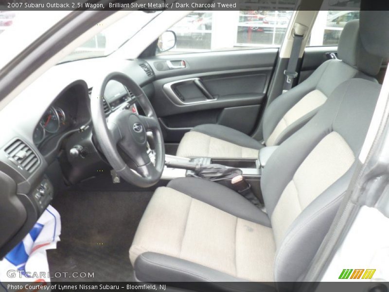 Brilliant Silver Metallic / Dark Charcoal Tweed 2007 Subaru Outback 2.5i Wagon