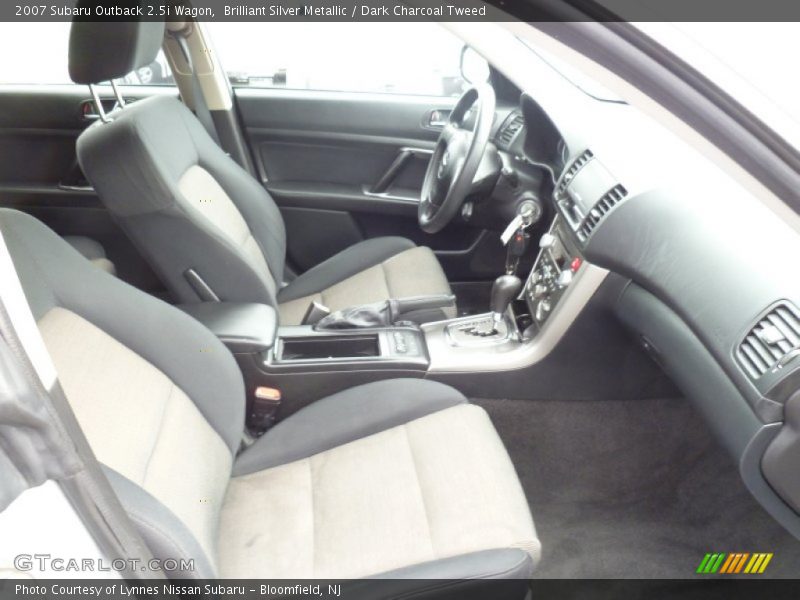 Brilliant Silver Metallic / Dark Charcoal Tweed 2007 Subaru Outback 2.5i Wagon