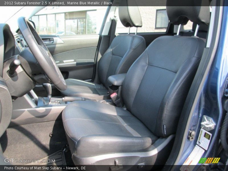 Front Seat of 2012 Forester 2.5 X Limited