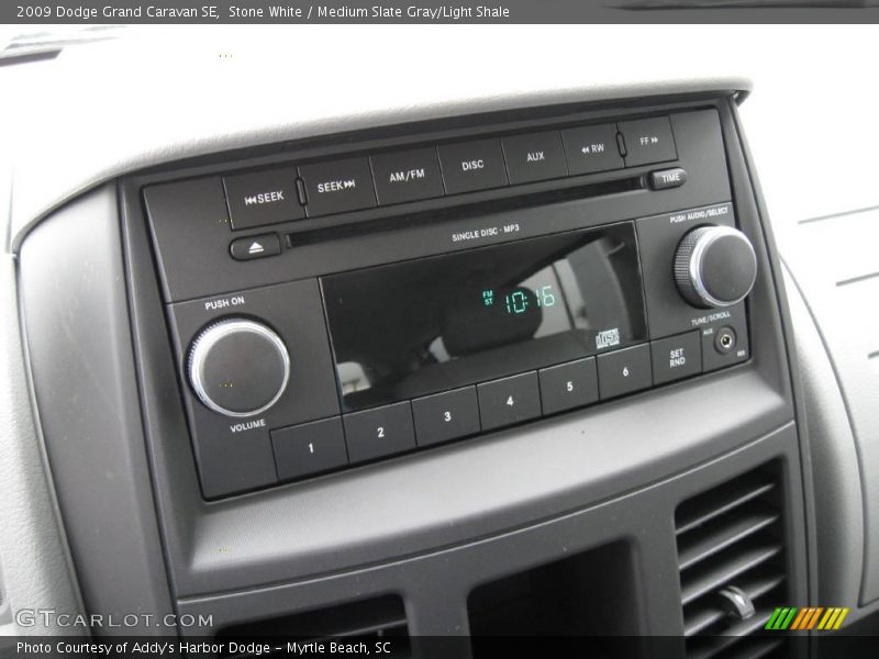 Stone White / Medium Slate Gray/Light Shale 2009 Dodge Grand Caravan SE