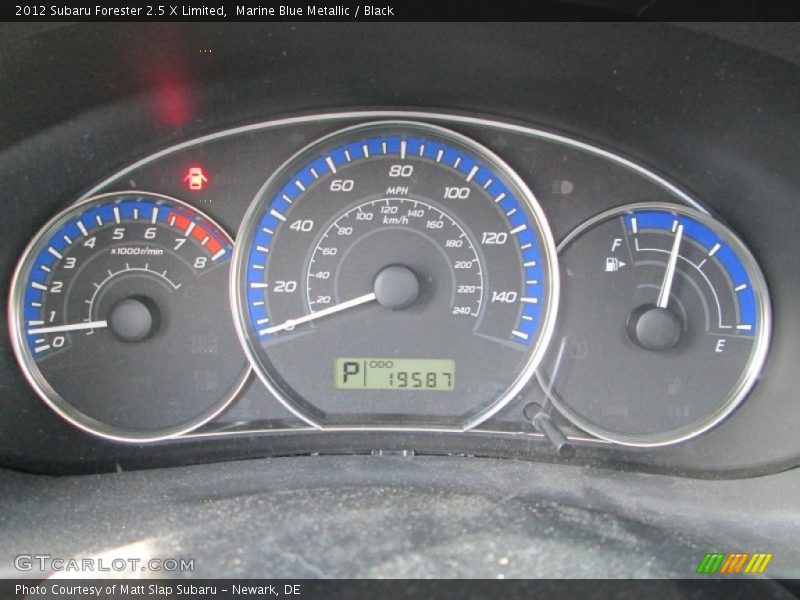  2012 Forester 2.5 X Limited 2.5 X Limited Gauges