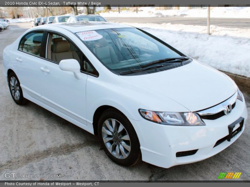 Front 3/4 View of 2010 Civic EX-L Sedan