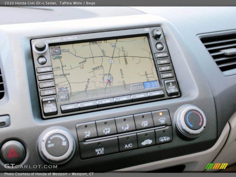 Navigation of 2010 Civic EX-L Sedan