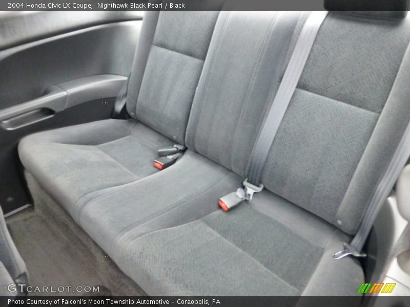 Nighthawk Black Pearl / Black 2004 Honda Civic LX Coupe