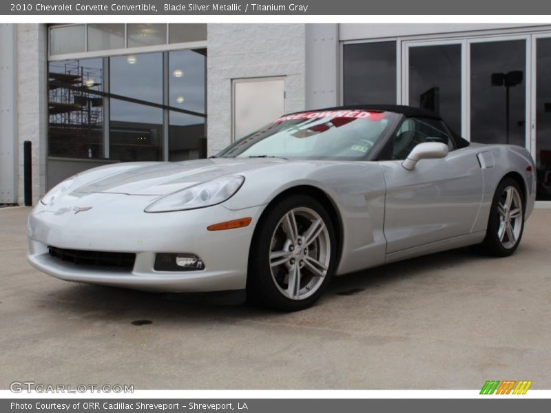 Blade Silver Metallic / Titanium Gray 2010 Chevrolet Corvette Convertible