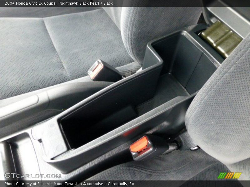 Nighthawk Black Pearl / Black 2004 Honda Civic LX Coupe